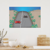 Retro Arcade Race van 80 jaar Poster (Keuken)