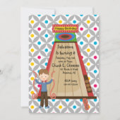 Retro Arcade Skee Ball Boys Birthday Uitnodiging (Voorkant)