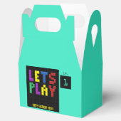 Retro Arcade Spel Kinder 1e Verjaardagsfeest Bedankdoosjes (Geopend)