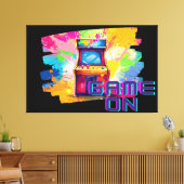 Retro Arcade spel op Canvas Art (Insitu (Woonkamer))