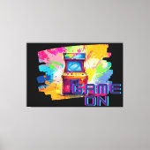 Retro Arcade spel op Canvas Art (Voorkant)