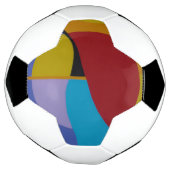Retro Arcade Style Abstract Soccer Ball Voetbal (Gedraaid)