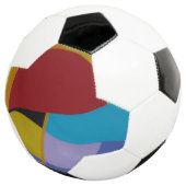 Retro Arcade Style Abstract Soccer Ball Voetbal (Drie kwart)
