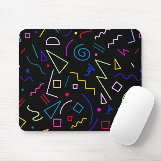 Retro Arcade Tapijt Non Slip Mousepad #1-1 Muismat (Met muis)