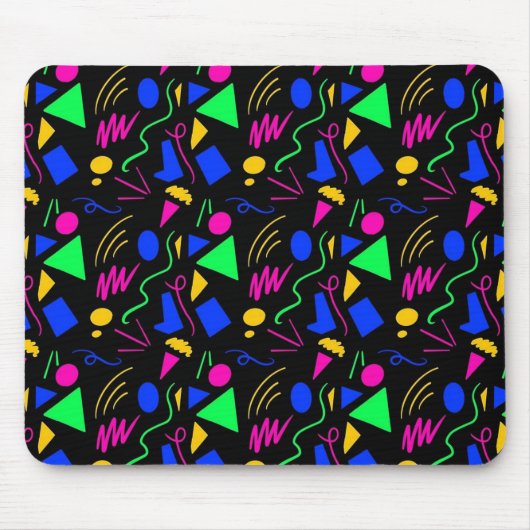 Retro Arcade Tapijt Non Slip Mousepad #1-2 Muismat (Voorkant)