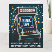Retro Arcade-thema verjaardag - "Level Up!" gamer