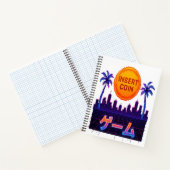 Retro Arcade Vibes – Insert Coin Pixel Art Design Notitieboek (Binnen)
