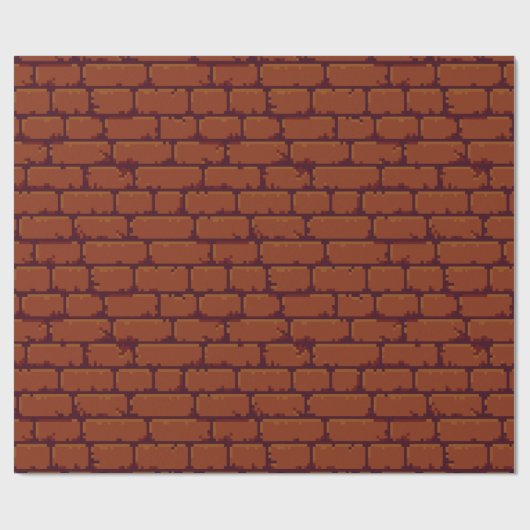 Retro Arcade | Video Game Flashback Brick Wall Cadeaupapier (Vlak)