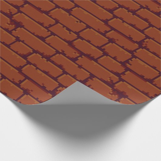 Retro Arcade | Video Game Flashback Brick Wall Cadeaupapier (Hoek)