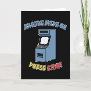 Retro Arcade Videogame Machine Retro Games Cadeau Kaart