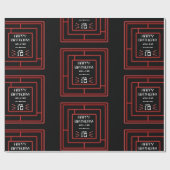 Retro Arcade Videogame Neon Kids Verjaardag Cadeaupapier (Vlak)