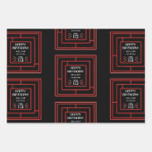 Retro Arcade Videogame Neon Kids Verjaardag Inpakpapier Vel (Voorkant)