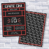 Retro Arcade Videogame Neon Kids Verjaardag Kaart