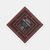 Retro Arcade Videogame Neon Kids Verjaardag Servet (Hoek)