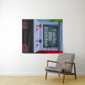 Retro Arcade Videogames Verjaardagsfeestje Achterg Wandkleed (In Situ (horizontaal))