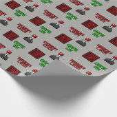 Retro Arcade Wrapping Paper Cadeaupapier (Hoek)