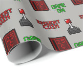 Retro Arcade Wrapping Paper Cadeaupapier (Rol Hoek)