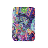 Retro Arcademachines in de Ruimte Badmat (Voorkant Verticaal)