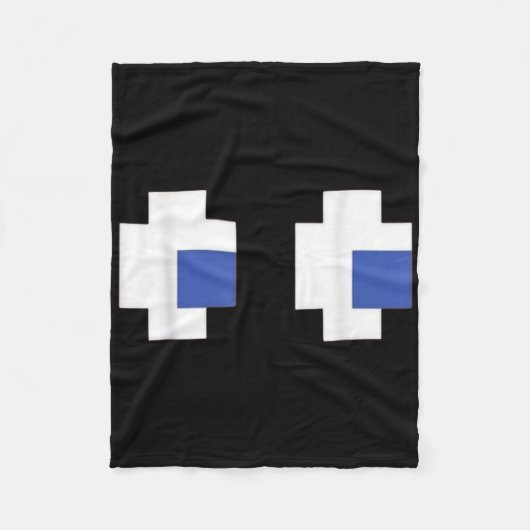 Retro arcadespel Ghost 1 Fleece Deken (Voorkant)