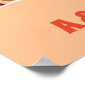 Retro Arch & 70s Patroon Groovy Bruiloft Welkom Poster (Hoek)