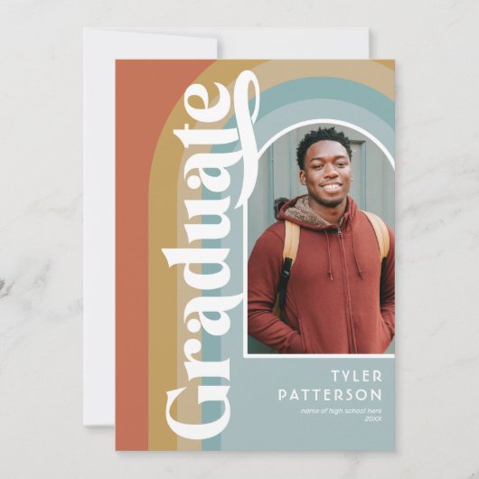 Retro Arch Foto 2025 Afstuderen Aankondiging (Voorkant)