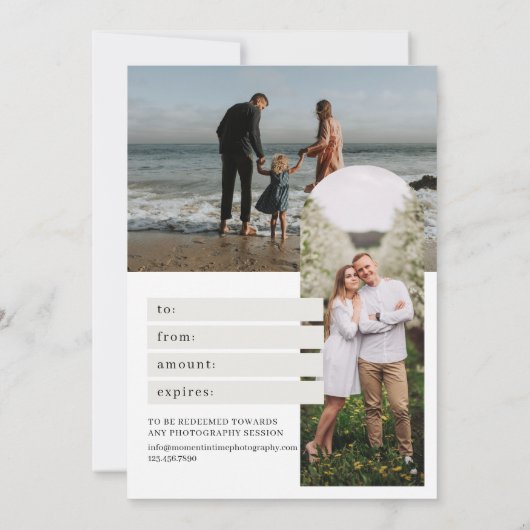 Retro Arch Fotofotografie Cadeaubon (Achterkant)