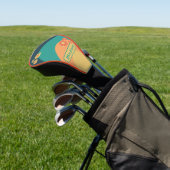 Retro Arch Groovy Naam Golfheadcover (Insitu)