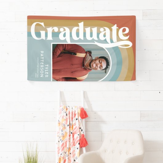 Retro Arch Photo 2023 Afstuderen Spandoek (Insitu)