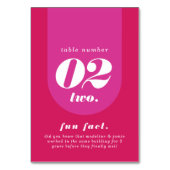 Retro Arch Pink & Magenta Couples Fact & Foto Kaart (Voorkant)