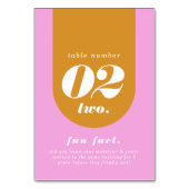 Retro Arch Pink & Yellow Couple's Feit & Foto Kaart (Voorkant)