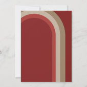 Retro Arch Rode Foto 2026 Afstuderen Aankondiging (Achterkant)