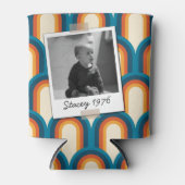 Retro Arch Seventies 70's 50th Birthday Photo Blikjeskoeler (Voorkant)