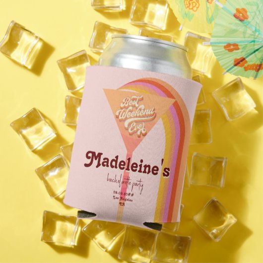 Retro Arch  Sunset Bachelorette Welkom Blikjeskoeler (Insitu Zomer)