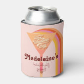 Retro Arch Sunset Bachelorette Welkom Blikjeskoeler (Blikje Voorkant)