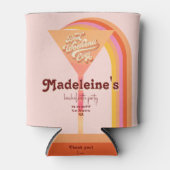 Retro Arch  Sunset Bachelorette Welkom Blikjeskoeler (Voorkant)