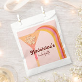 Retro Arch Zonsondergang Abstract Bachelorette Bedankzakje (Geknipt)