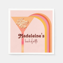 Retro Arch Zonsondergang Abstract Bachelorette Servet