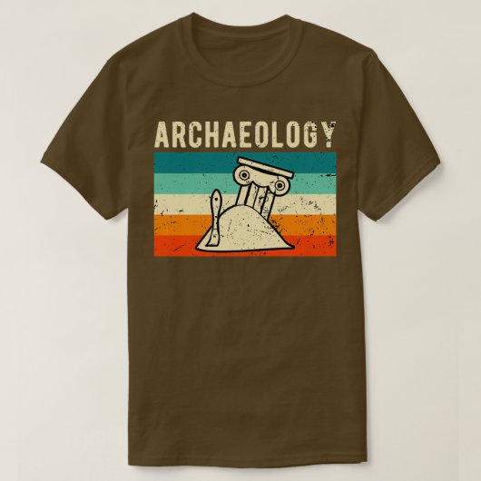 Retro Archeoloog T-shirt (Design voorkant)