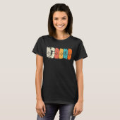 Retro Archery Archers Heartbeat Archery T-shirt (Voorkant volledig)