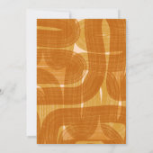 Retro-arches en -bochten, geel huwelijk kaart (Achterkant)