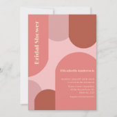 Retro Arches Koraal Roze Vrijgezellenfeest Kaart (Voorkant)