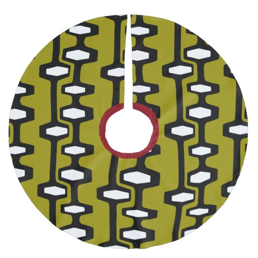 Retro Architectuur Kerstboom Rok (Voorkant)