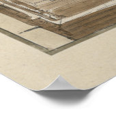 Retro  architectuurtekenaarten poster (Hoek)