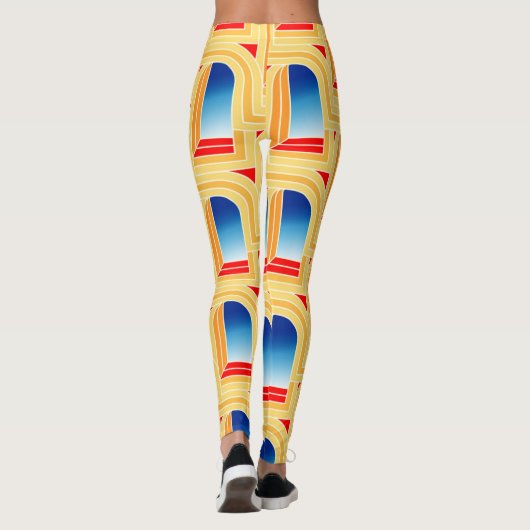 Retro Archway Leggings – Casablanca Window (Achterkant)