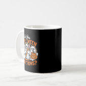 Retro Are You Fall O Ween Directions Ghost Hallowe Koffiemok (Voorkant links)