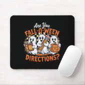 Retro Are You Fall O Ween Directions Ghost Hallowe Muismat (Met muis)