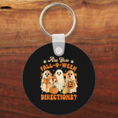 Retro Are You Fall O Ween Directions Teacher Hallo Sleutelhanger (Voorkant)