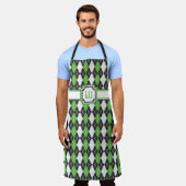 Retro Argyle All-Over Print Schort (Gedragen)