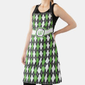 Retro Argyle All-Over Print Schort (Insitu)