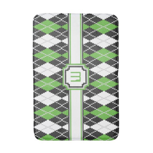 Retro Argyle badmat (Voorkant Verticaal)